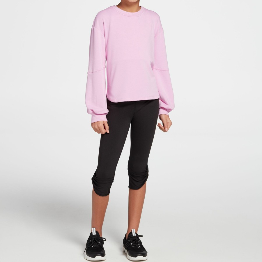 Sweatshirts * | Dsg Girls' Crew Fleece Crew For Girls'