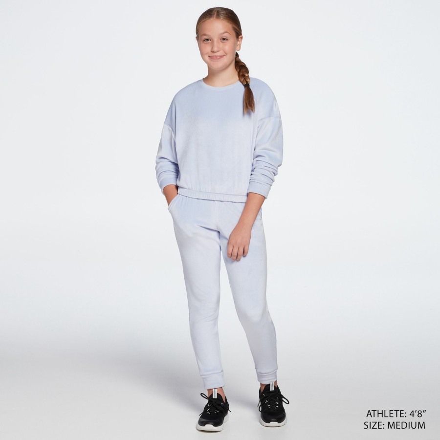 Sweatshirts * | Dsg Girls' Velour Crewneck Sweatshirt For Girls'