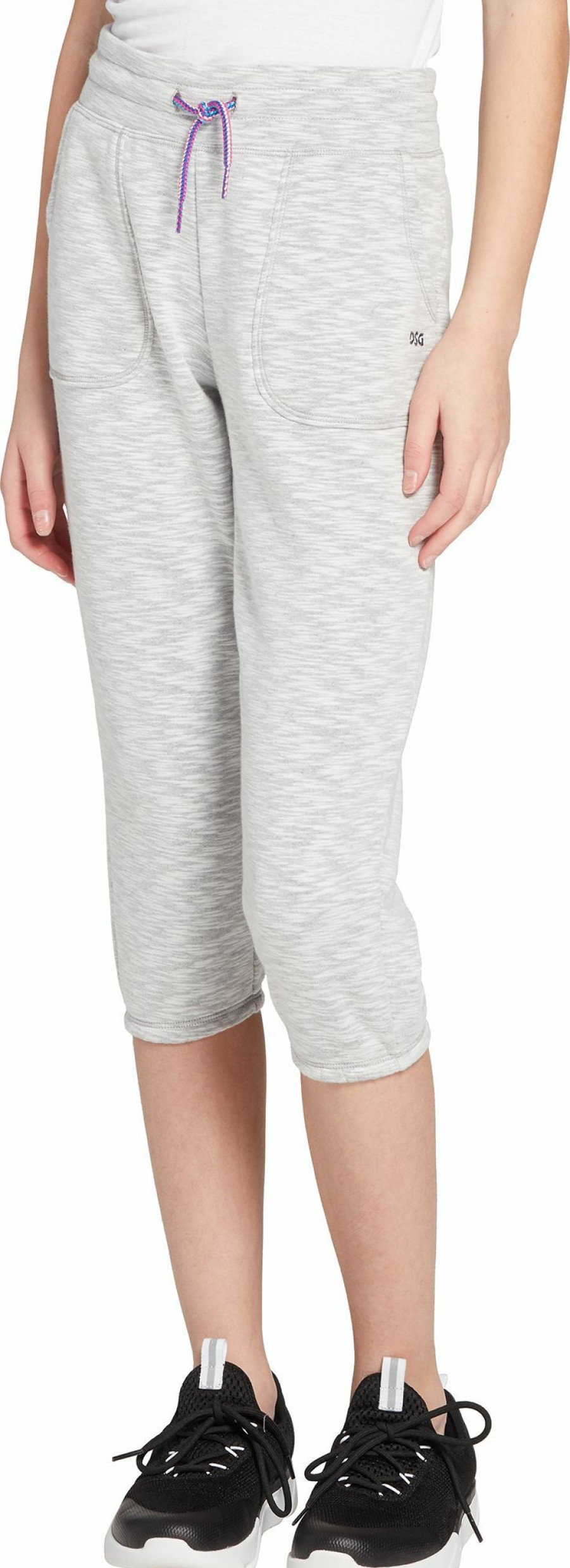 Pants * | Dsg Girls' Slub Cotton Fleece Capris For Girls'