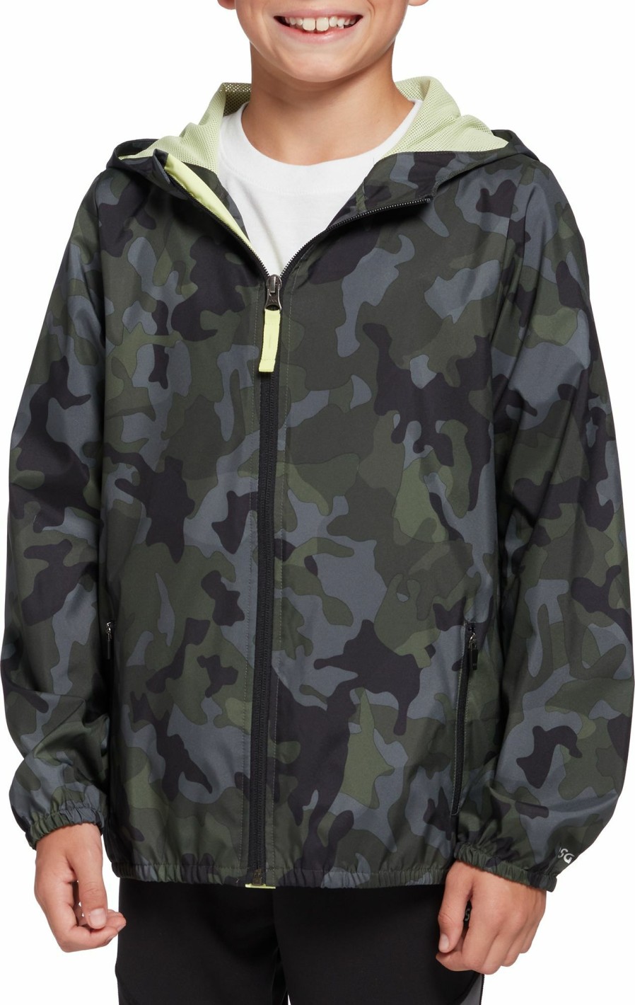 Jackets * | Dsg Boys' Wind Jacket For Boys' Camo Forest Night