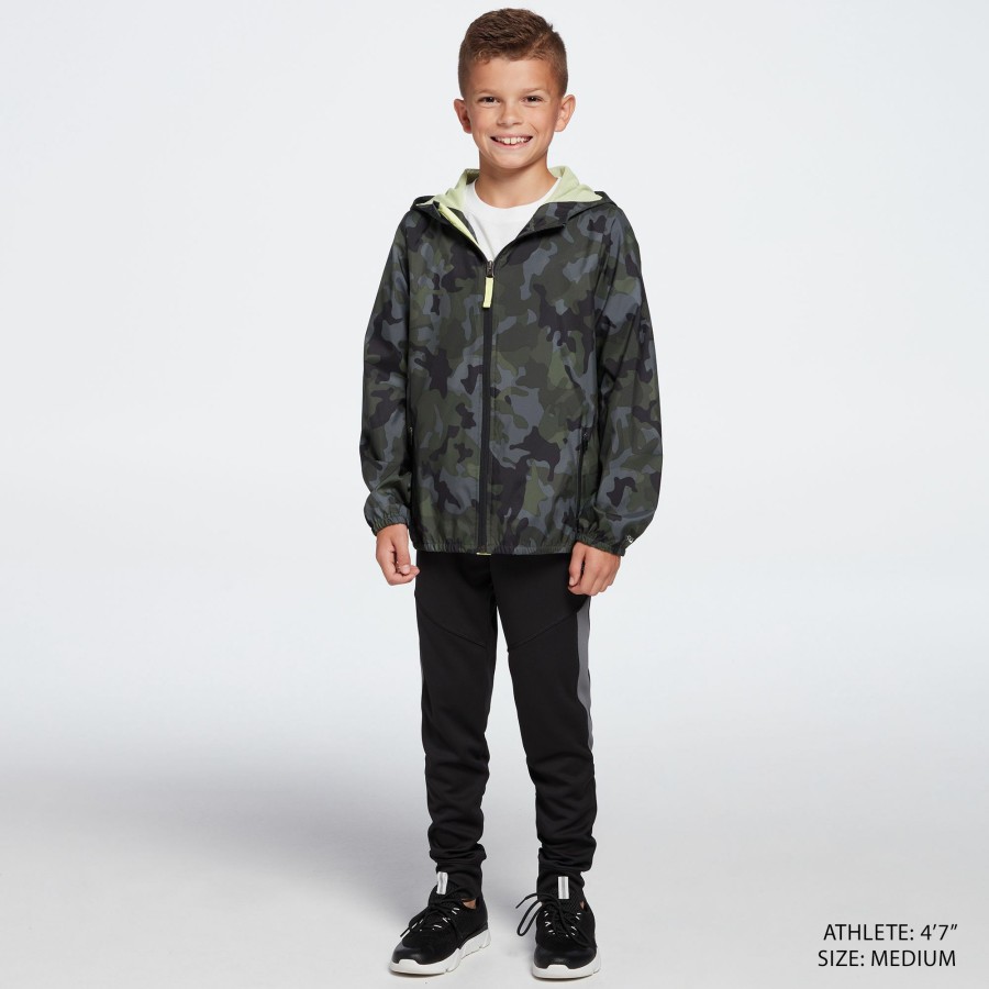 Jackets * | Dsg Boys' Wind Jacket For Boys' Camo Forest Night