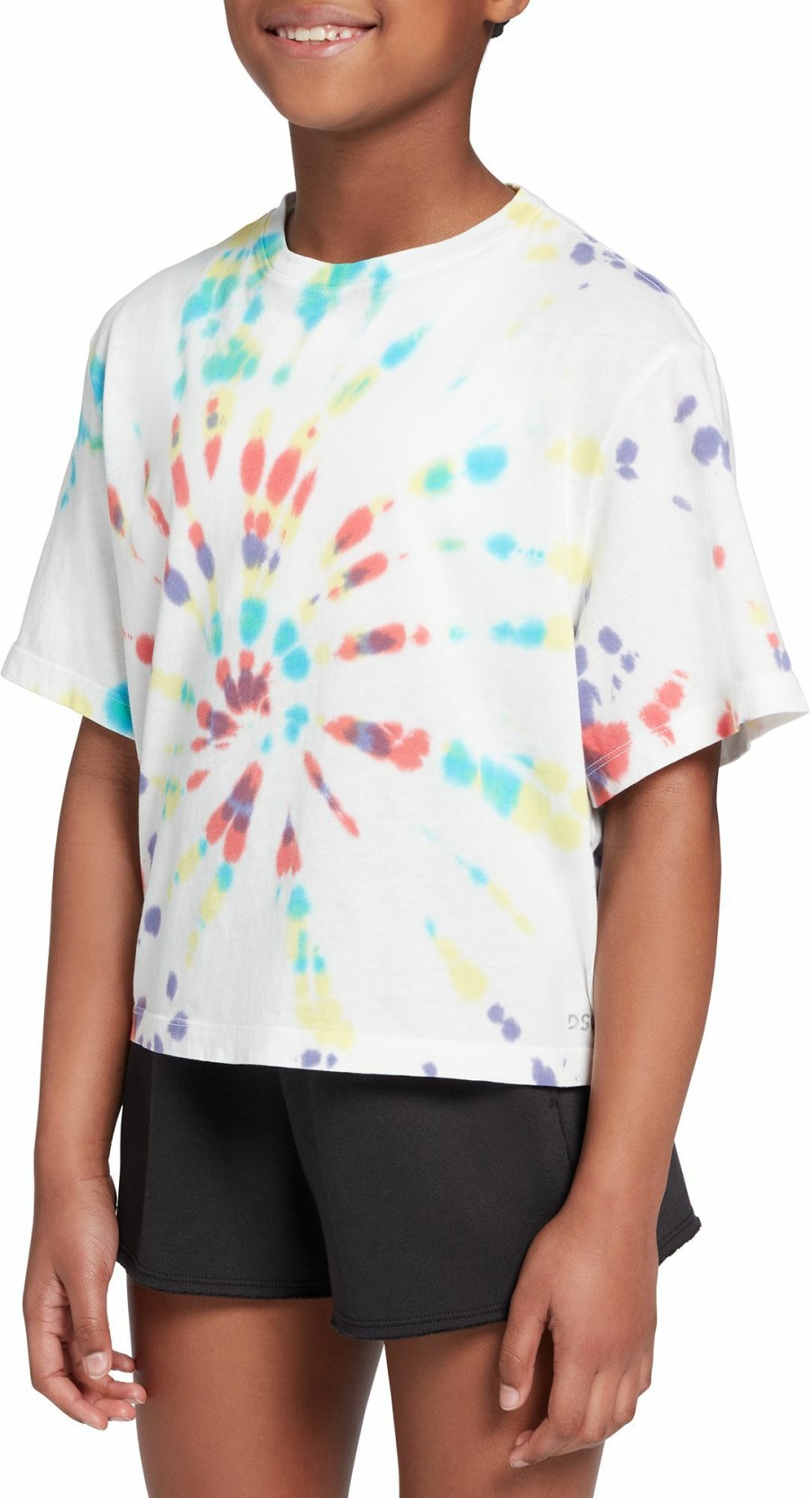 Shirts * | Dsg Youth Pride Tie-Dye Boxy T-Shirt For Girls' Swirl Pride Tie Dye