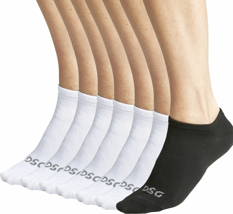 Socks * | Dsg Low Cut Socks Bonus Pack 8 Pack For Men White Multicolor