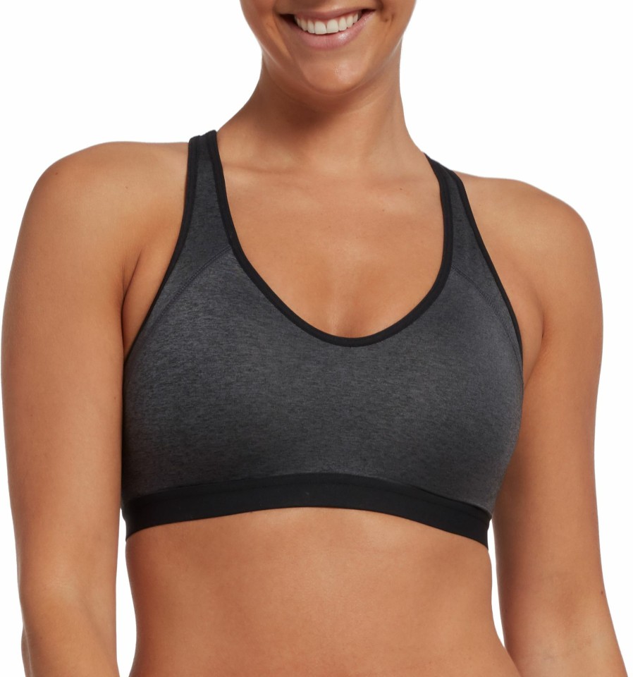 Sports Bras * | Dsg Women'S Adjustable High Support Sports Bra For Women Dark Heather Grey