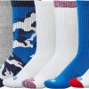 Socks * | Dsg Adult Americana Crew Socks Multicolor 6-Pack For Women Multi Prints