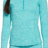 Shirts * | Dsg Girls' Cold Weather Compression Space Dye 1/4 Zip Pullover For Girls' Ceramic/Pure White