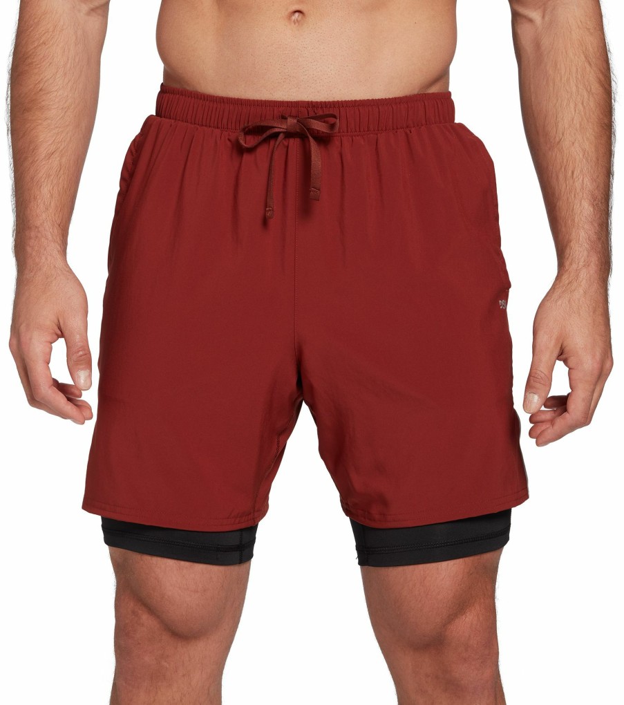 Shorts * | Dsg Men'S 7 2-In-1 High Slit Running Shorts For Men