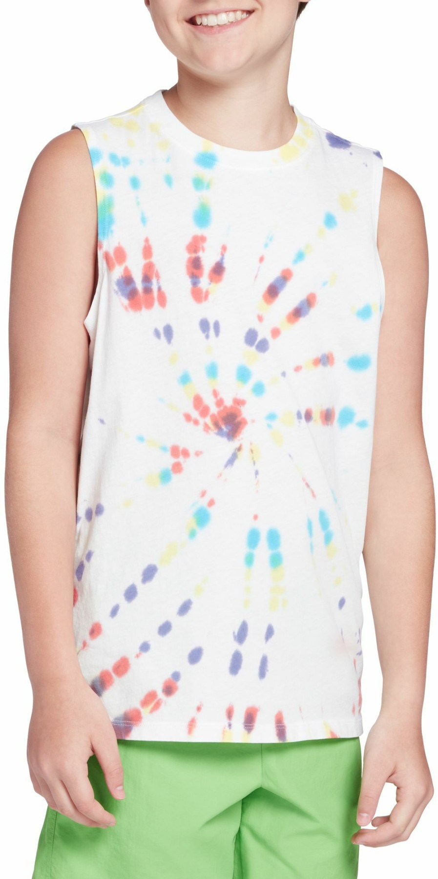 Shirts * | Dsg Youth Pride Tie Dye Tank Top For Boys' Swirl Pride Tie Dye