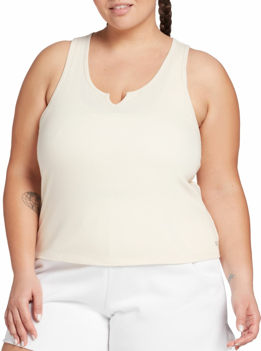 Shirts * | Dsg Women'S Notch Rib Tank Top For Women