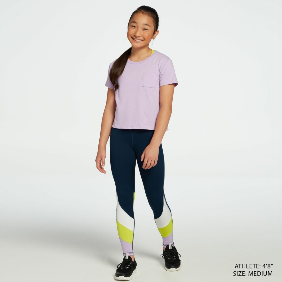 Pants * | Dsg Girls' Performance Colorblock Tights For Girls'