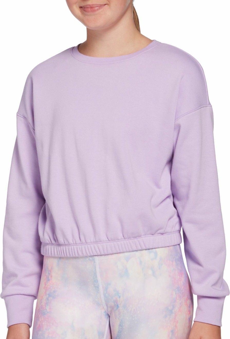 Shirts * | Dsg Girls' Cinched Waist Crewneck Sweatshirt For Girls'