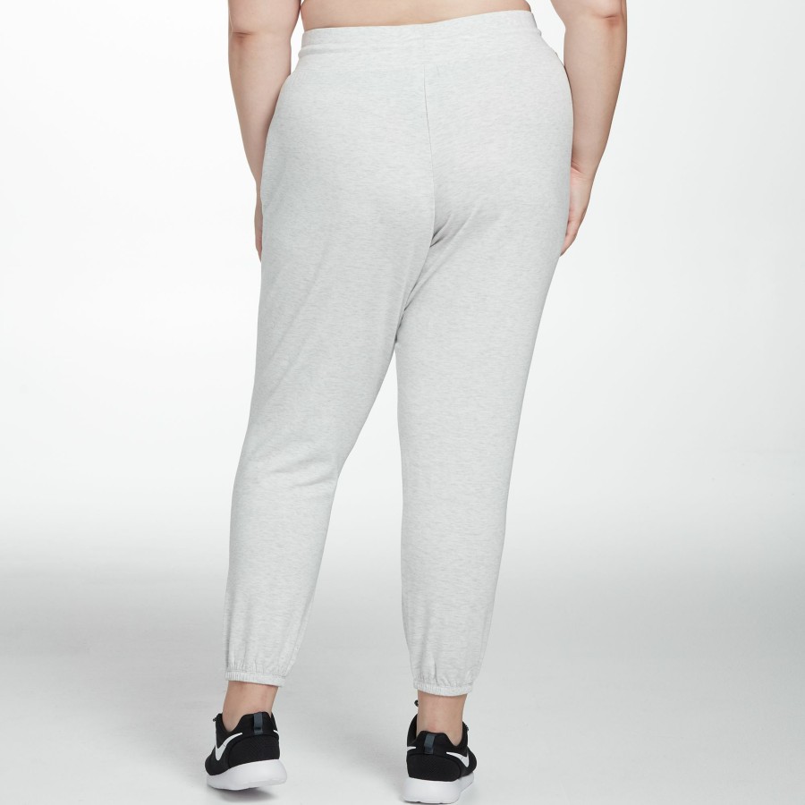 Pants * | Dsg Women'S Plus Size Lightweight Cinch Sweatpants For Women Light Heather Grey