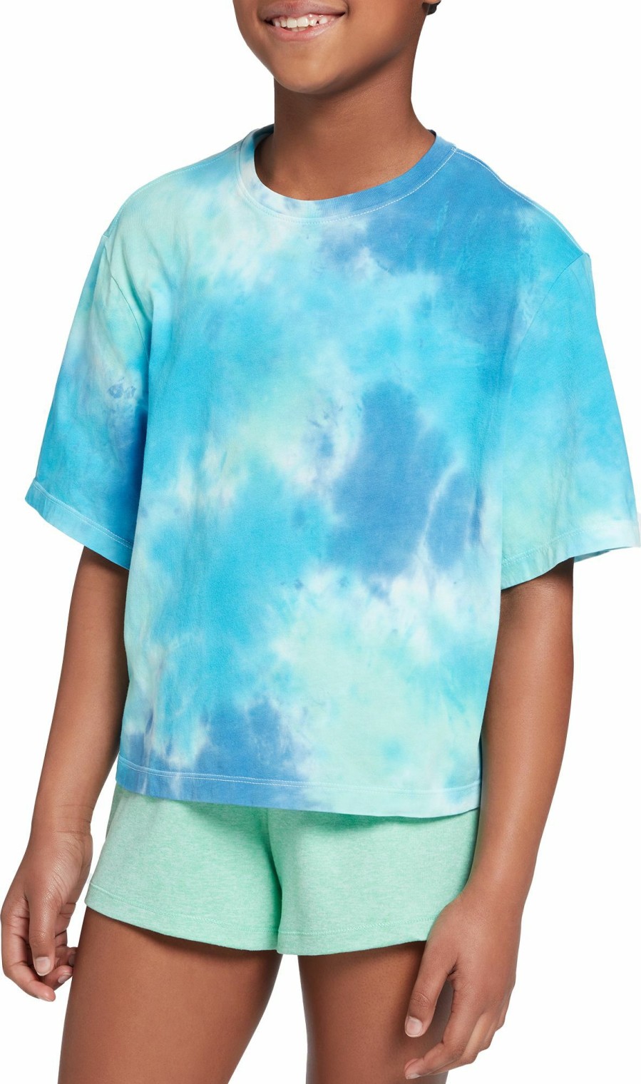 Shirts * | Dsg Girls' Boxy Tie-Dye T-Shirt For Girls'