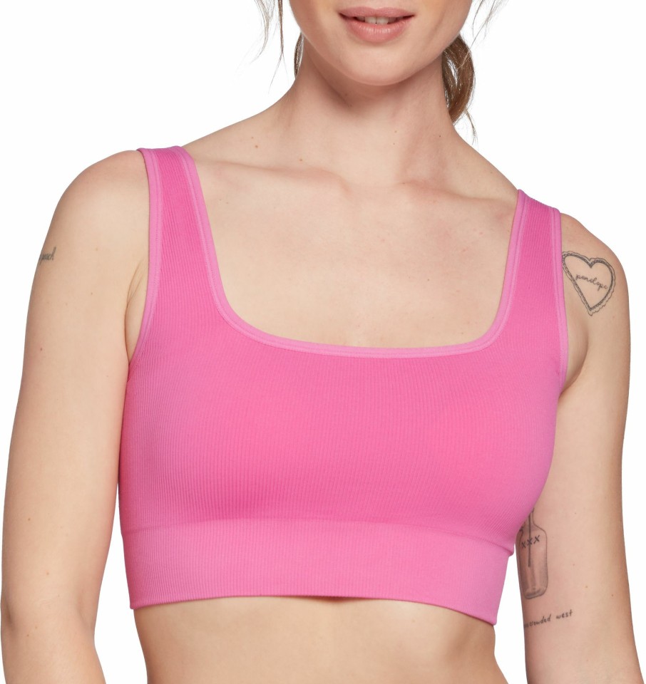 Sports Bras * | Dsg Women'S Seamless Square Neck Sports Bra For Women