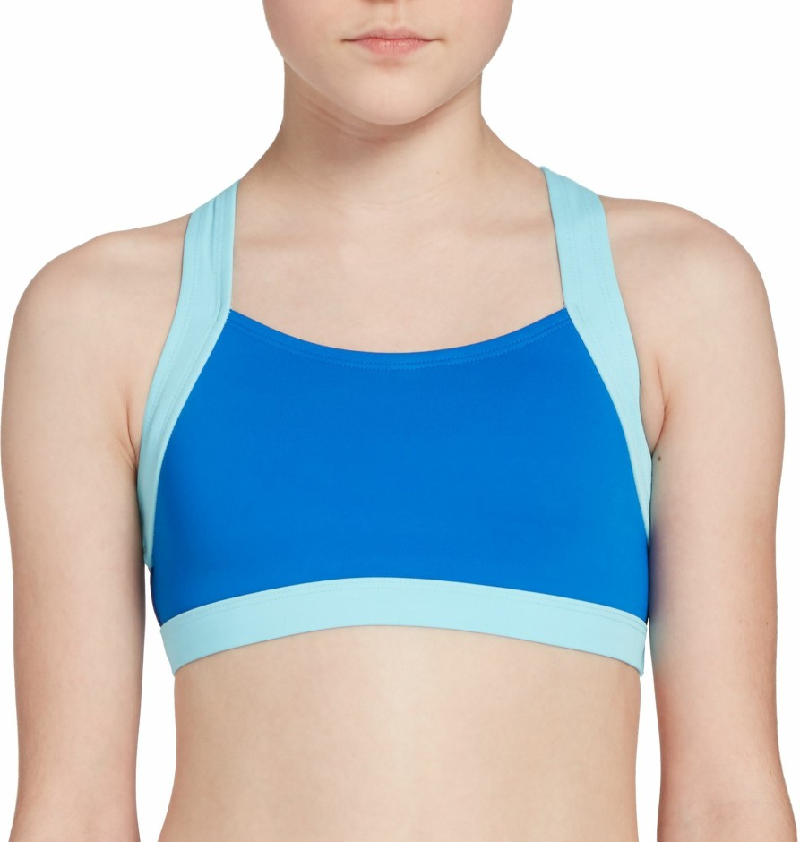 Swimsuits * | Dsg Girls' In Shape Scoop Neck Swimsuit Top For Girls'