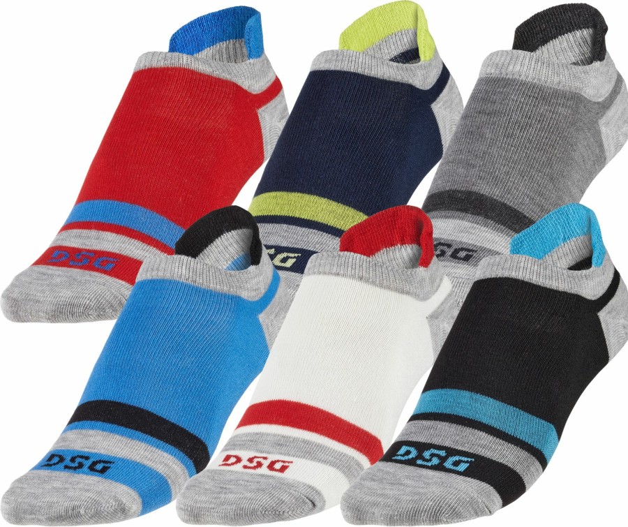 Socks * | Dsg Boys' Low Cut Multicolor Socks 6 Pack For Girls'