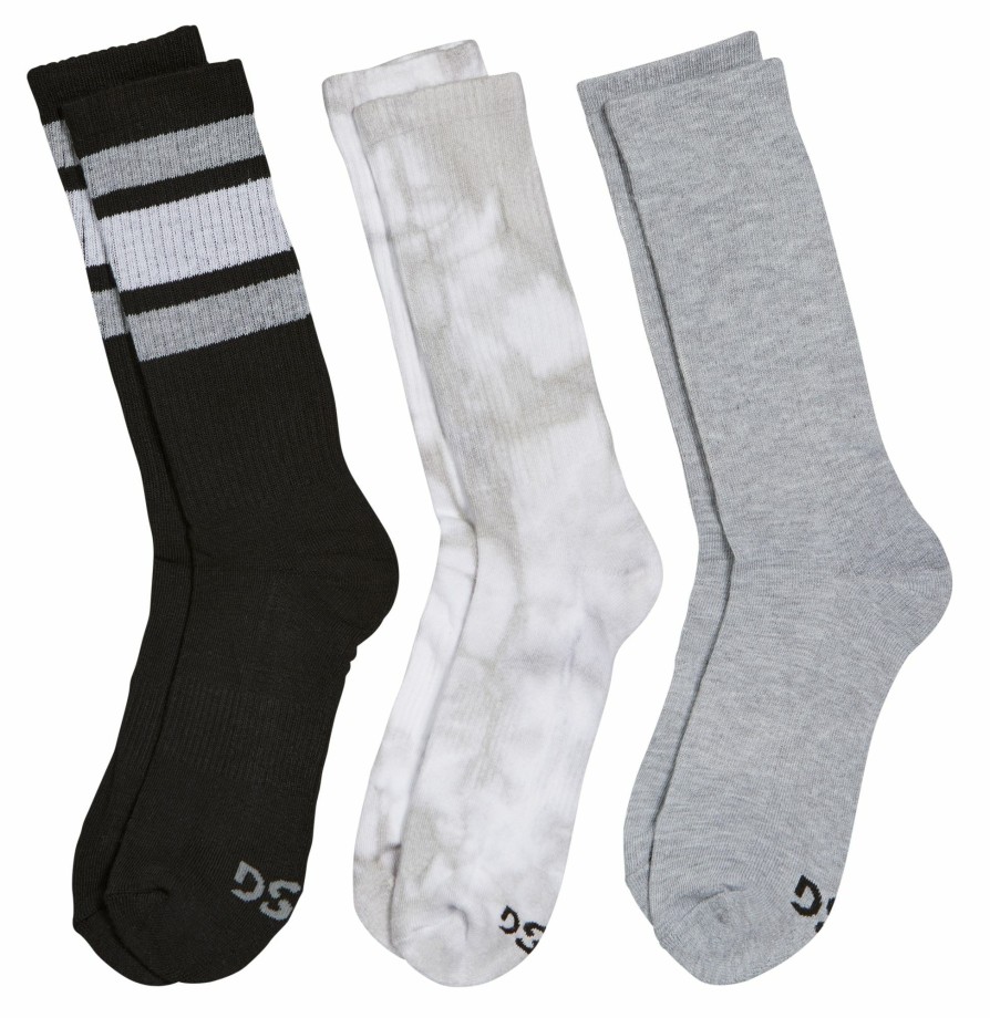 Socks * | Dsg X Twitch + Allison Men'S Multicolor Crew Socks 3 Pack For Men