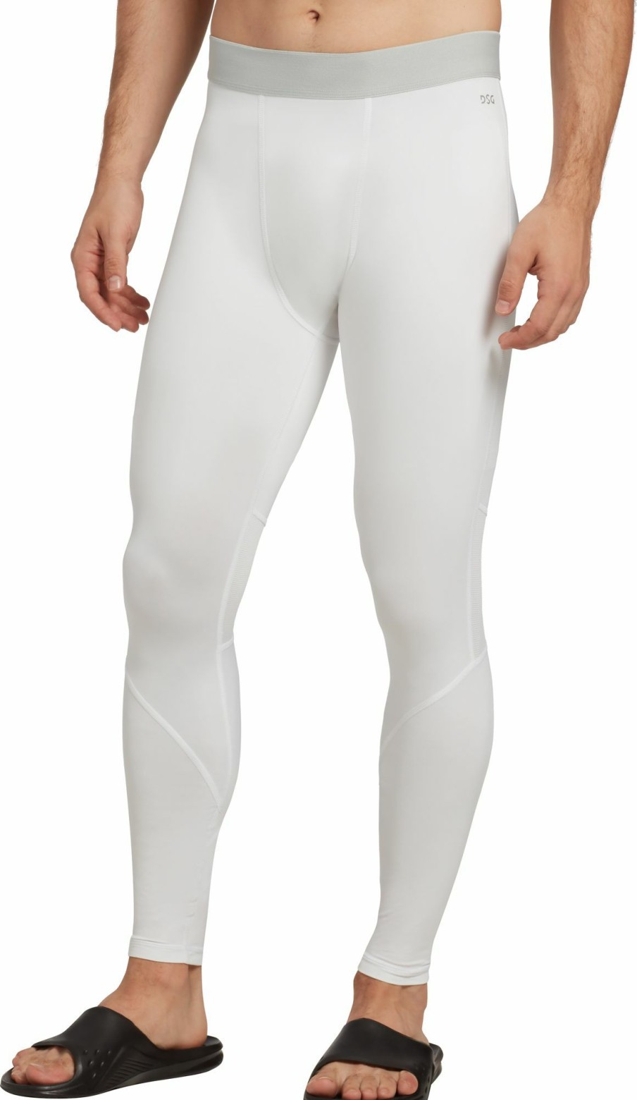 Pants * | Dsg Men'S Compression Tights For Men Pure White