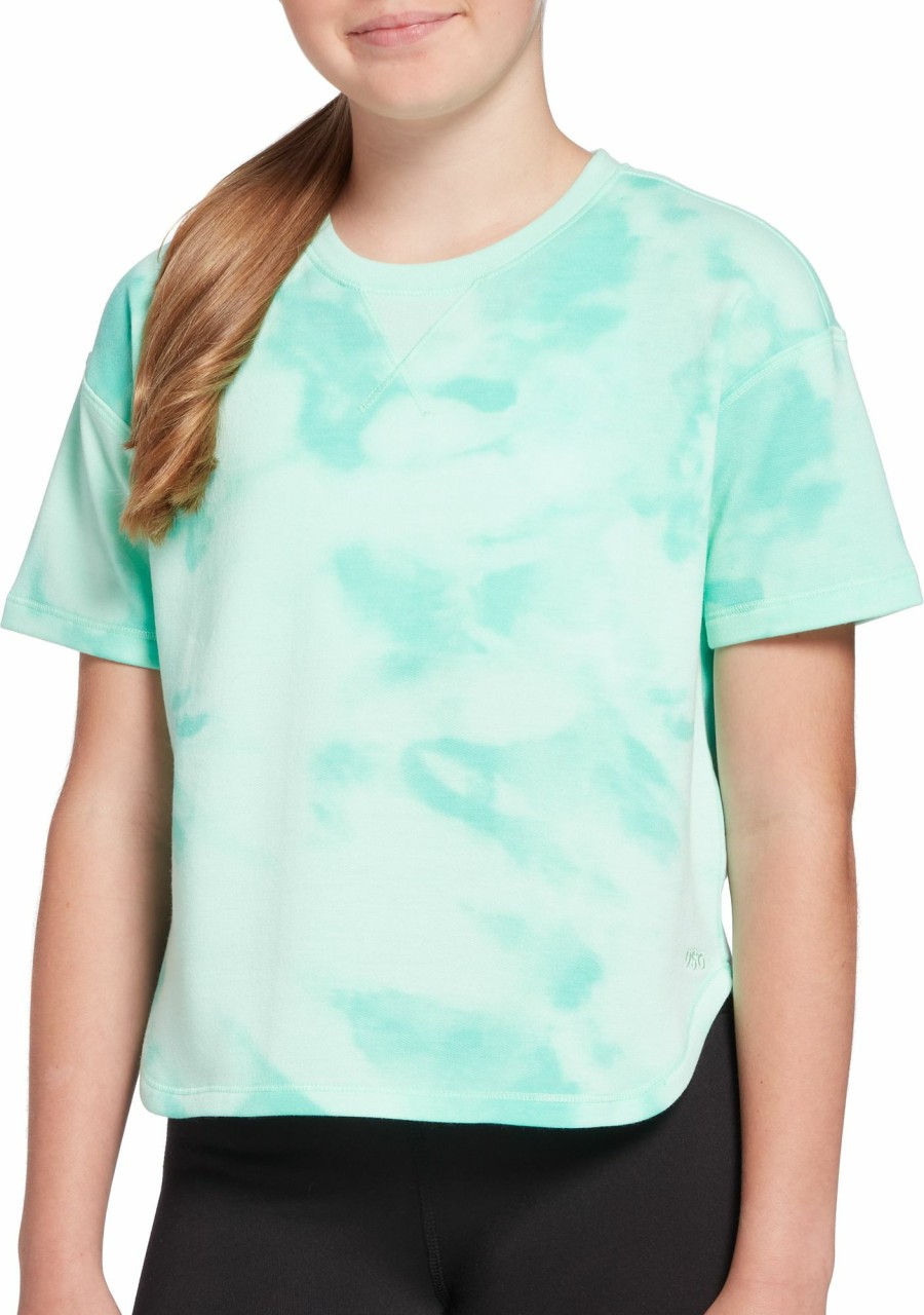 Shirts * | Dsg Girls' Short Sleeve Fleece Crew For Girls'