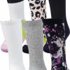 Socks * | Dsg Girls' Fashion Crew Socks Multicolor 6-Pack For Boys' Multi Print