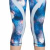 Pants * | Dsg Girls' Printed Pieced Capris For Girls' Cosmic Light Cobalt