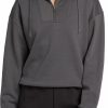 Sweatshirts * | Dsg Women'S 1/4 Zip Mock Neck Sweatshirt For Women