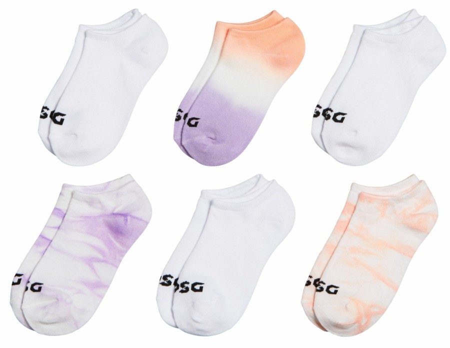 Socks * | Dsg Girls' Fashion Low-Cut Socks Multicolor 6-Pack For Girls'