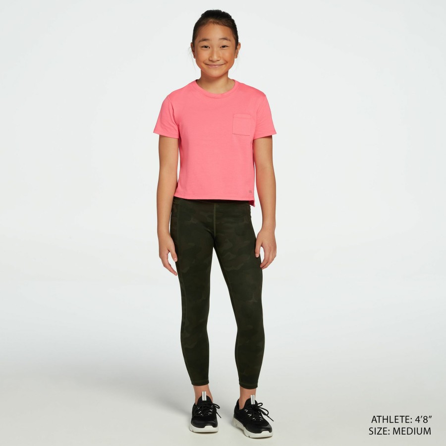 Pants * | Dsg Girls' High Rise Printed 7/8 Tights For Girls'