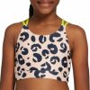 Sports Bras * | Dsg Girls' Performance High Neck Printed Sports Bra For Girls'