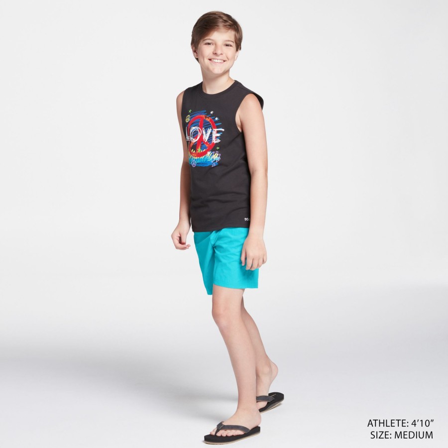 Shirts * | Dsg Youth Pride Graphic Tank Top For Boys' Pure Black Peace