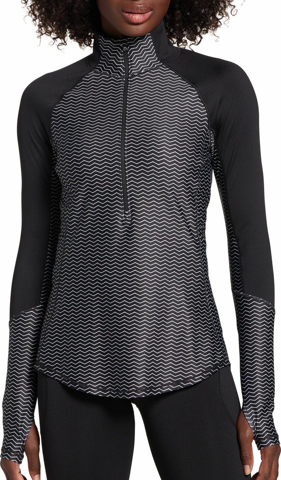 Shirts * | Dsg Women'S Cold Weather Compression Print 1/4 Zip Pullover For Women