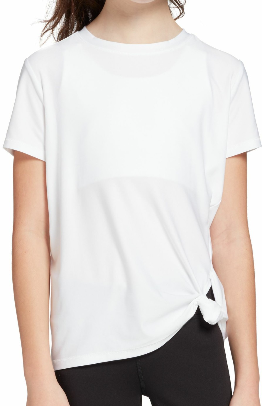 Shirts * | Dsg Girls' Side Knot T-Shirt For Girls' Pure White