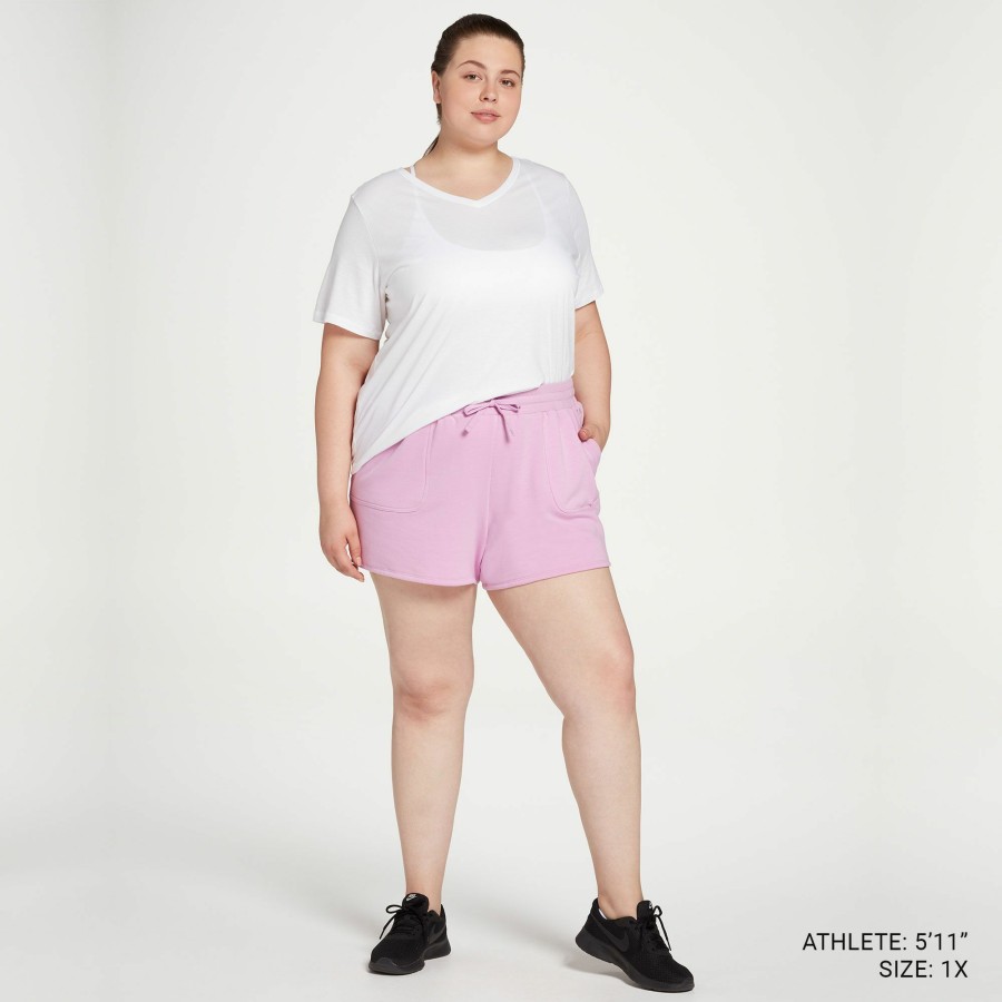 Shorts * | Dsg Women'S Plus Size Fleece Shorts For Women