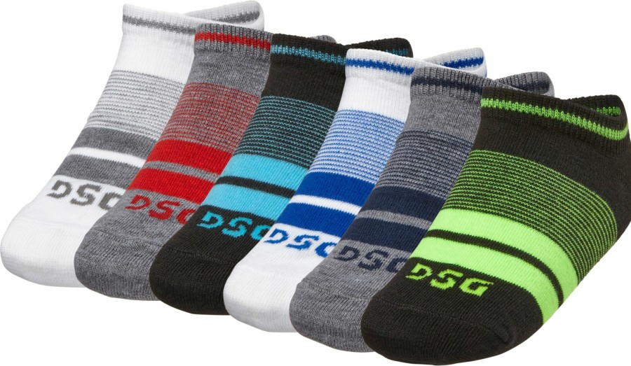 Socks * | Dsg Boys' Lightweight Low Cut Socks 6 Pack For Boys' Multi