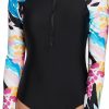 Swimsuits * | Dsg Women'S Brooke Long Sleeve One Piece Swimsuit For Women Deco Trop