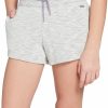 Shorts * | Dsg Girls' Slub Cotton Fleece Shorts For Girls' Asphalt/Pure White