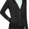 Jackets * | Dsg Women'S Grid Full-Zip Running Jacket For Women Pure Black