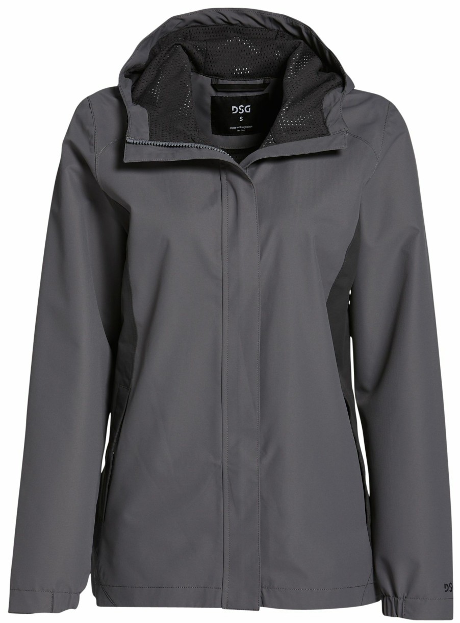 Jackets * | Dsg Women'S Waterpoof Rain Jacket For Women Quiet Shade/Asphalt