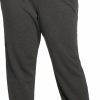 Pants * | Dsg Women'S Plus Size Open Hem Fleece Pants For Women Dark Heather Gray