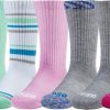 Socks * | Dsg Girls' Multipack Crew Socks 6 Pack For Girls' Multi Prints