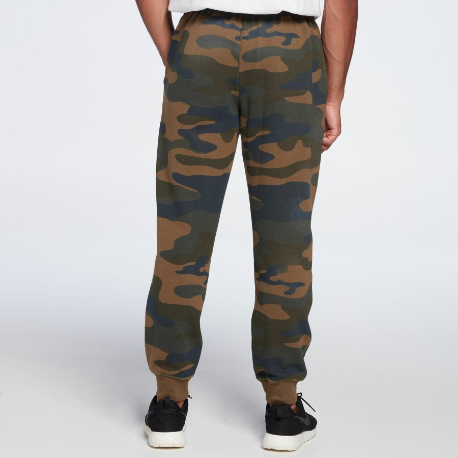 Pants * | Dsg Men'S Cotton Print Fleece Jogger Pants For Men Khaki Camo